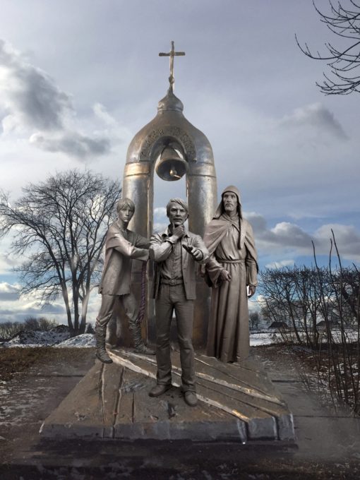 Открытие первого в мире памятника  Андрею Тарковскому в г.Суздале