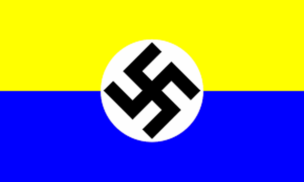 Укра 18. Украина третий Рейх флаг. Рейхскомиссариат Украина флаг. Флаг 3 рейха со свастикой.
