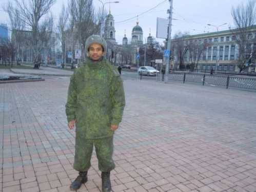 Латышский доброволец отстаивает Новороссию