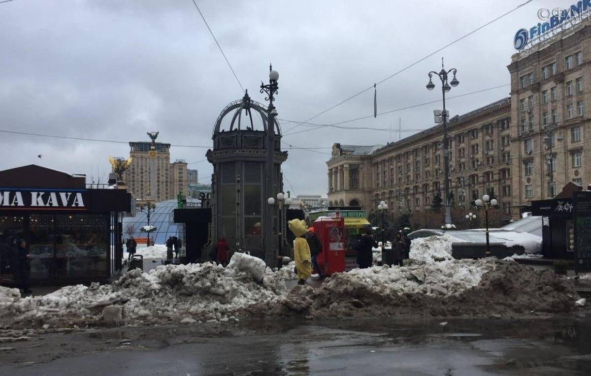 Самый грязный город Европы - зимний Киев