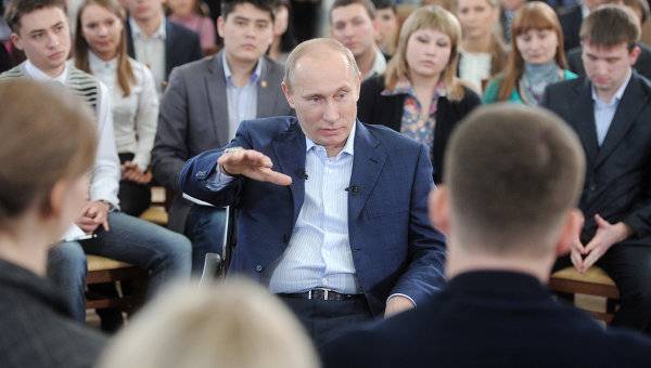 На выборах Путин делает ставку на молодежь и рабочий класс
