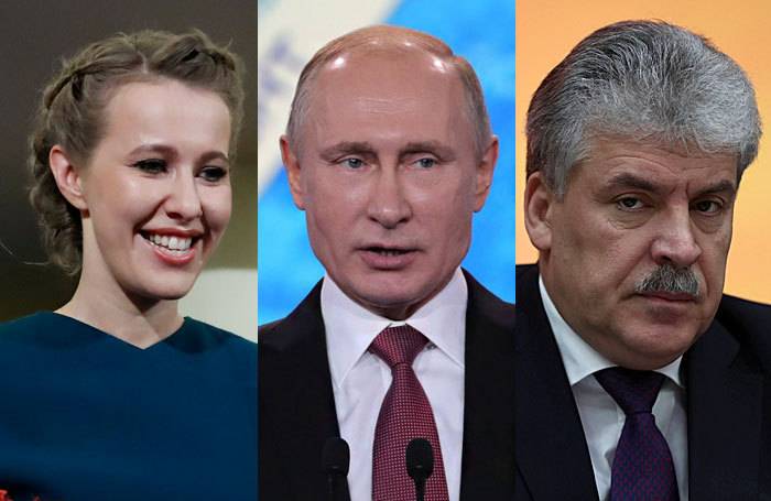 Путин, Грудинин и Собчак – сравнение людей и программ