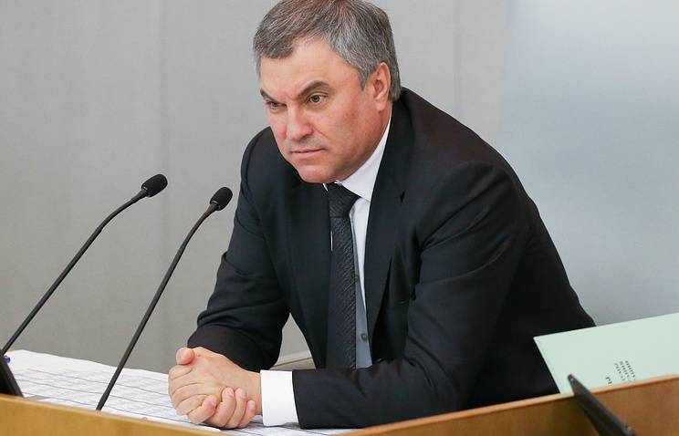 Володин предложил наказывать за соблюдение антироссийских санкций