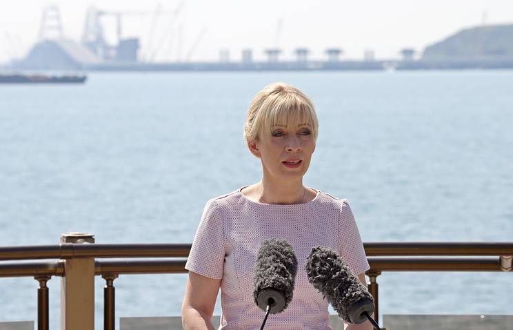 Захарова прокомментировала заявление Госдепа об открытии Крымского моста