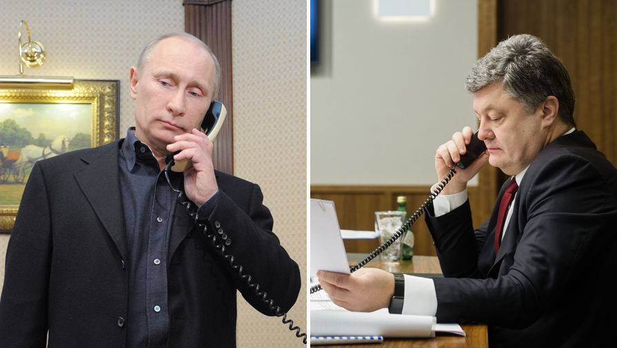 Стало известно, о чем Путин и Порошенко разговаривали по телефону