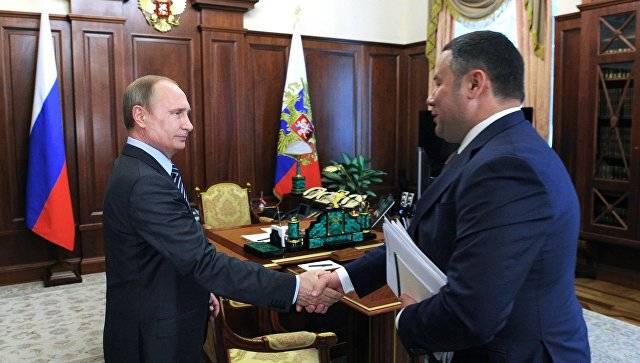 Из Твери в Москву – глава региона Игорь Руденя встретился с Путиным.