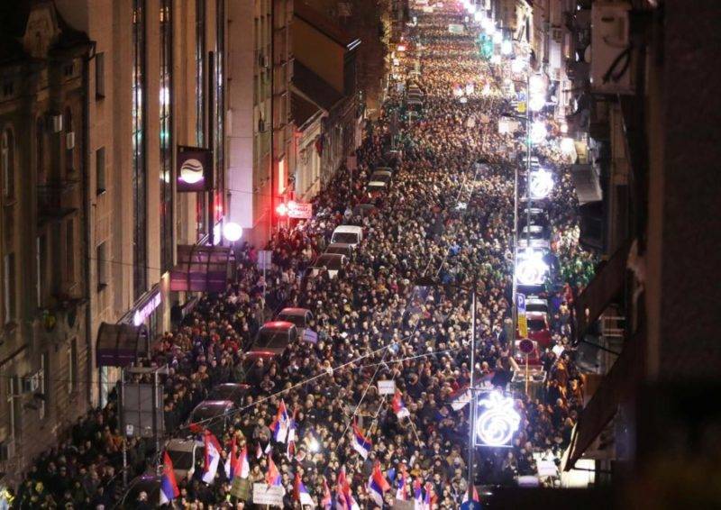 Один из пяти миллионов. Протесты в Сербии