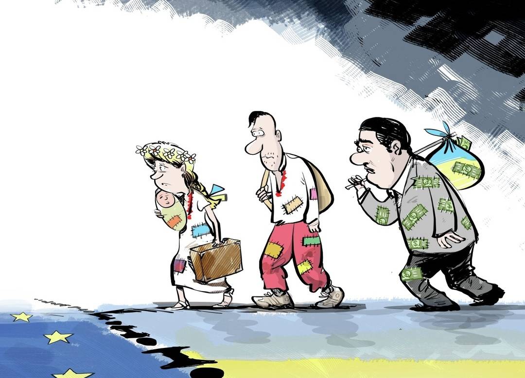 Беженцы карикатура