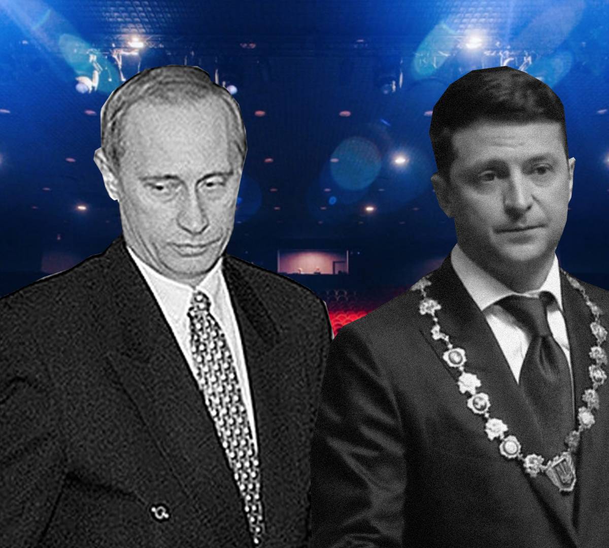 Зеленский на инаугурации сыграл молодого Путина Зеленский на инаугурации сыграл молодого Путина