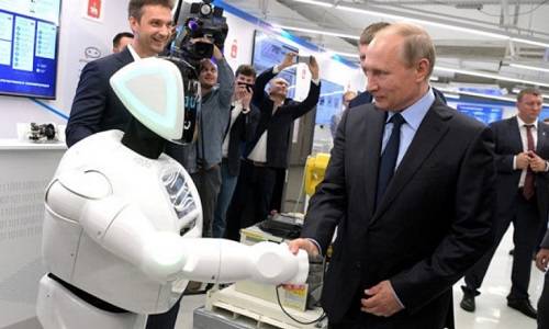Путин выбирает искусственный интеллект роботов, не выходящих на протест