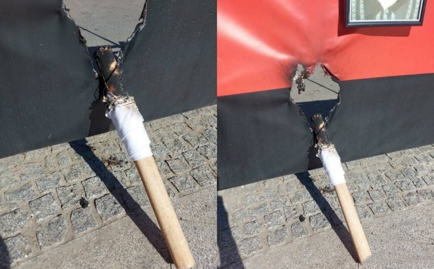 Флаг экстремистского «Правого сектора» был подожжён в центре Одессы