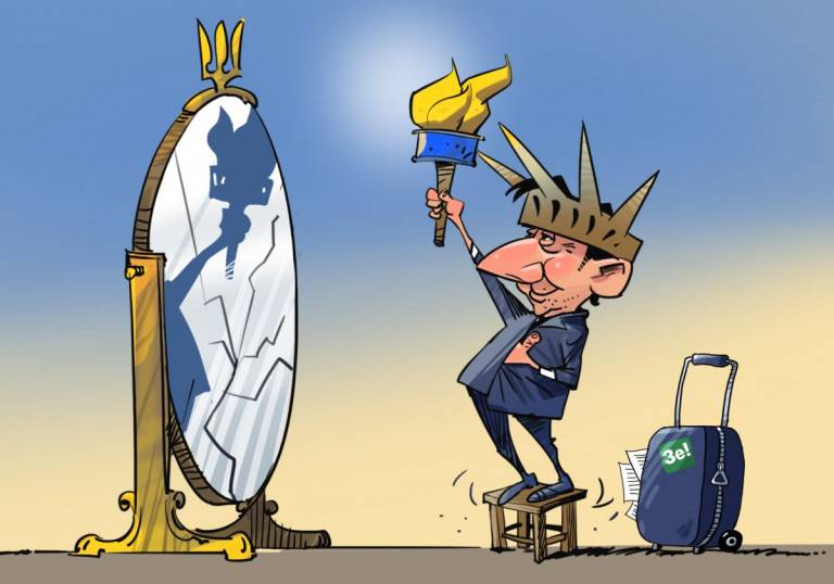 За двумя Зельцами: пьеса о визите президента Украины в США