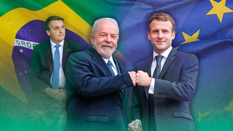 Лула обсудил с Макроном отношения Бразилии и Франции после Болсонару