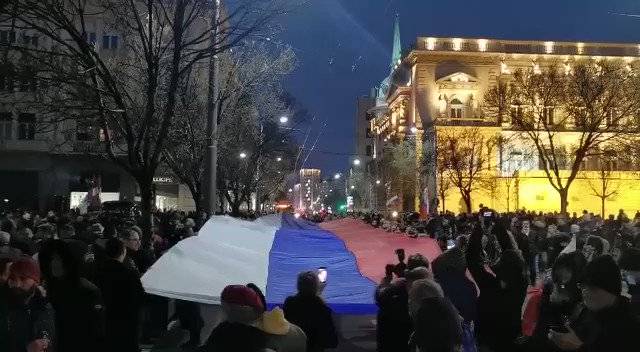 Сербский народ снова поддержал Россию в Белграде