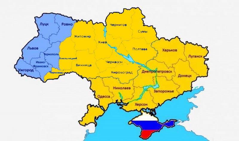 Украина уменьшится до Галичины и Волыни, став рассадником терроризма