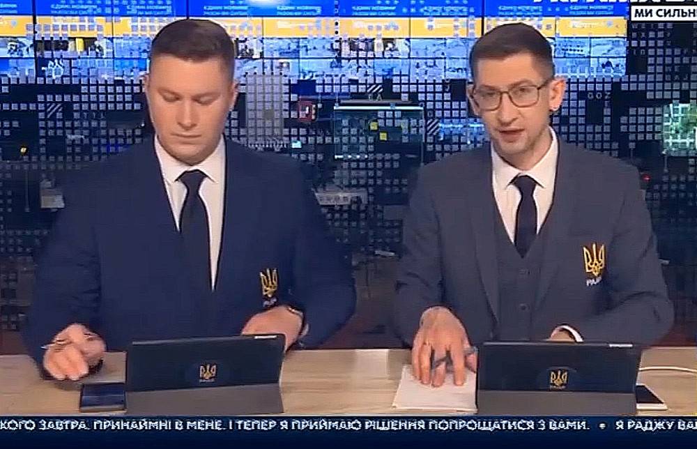 Украинское ТВ показало «заявление Зеленского» об уходе с поста президента