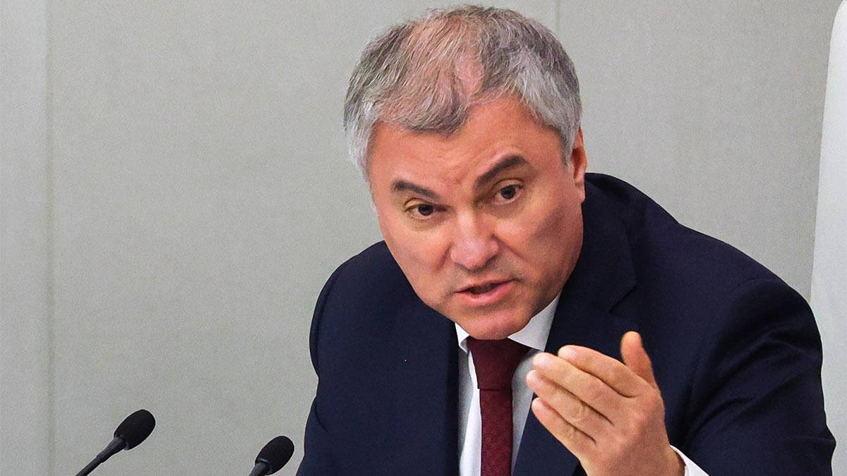 Володин заявил об ответственности Зеленского за жизнь Медведчука Володин заявил об ответственности Зеленского за жизнь Медведчука