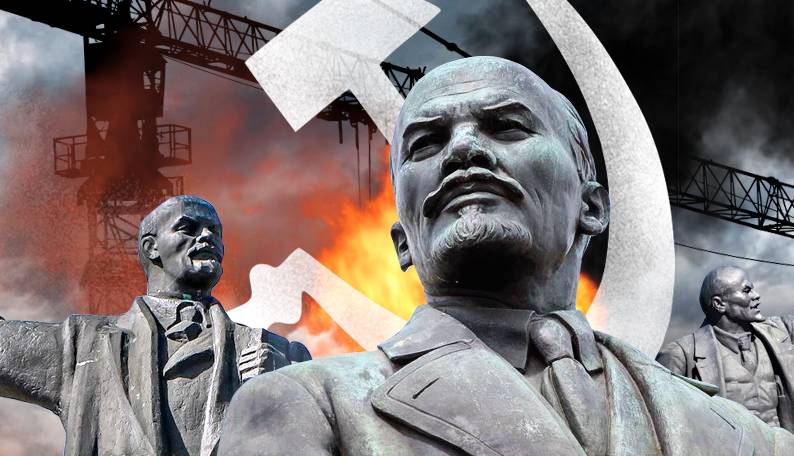 Восстановленный памятник Ленину расколол сторонников Новороссии