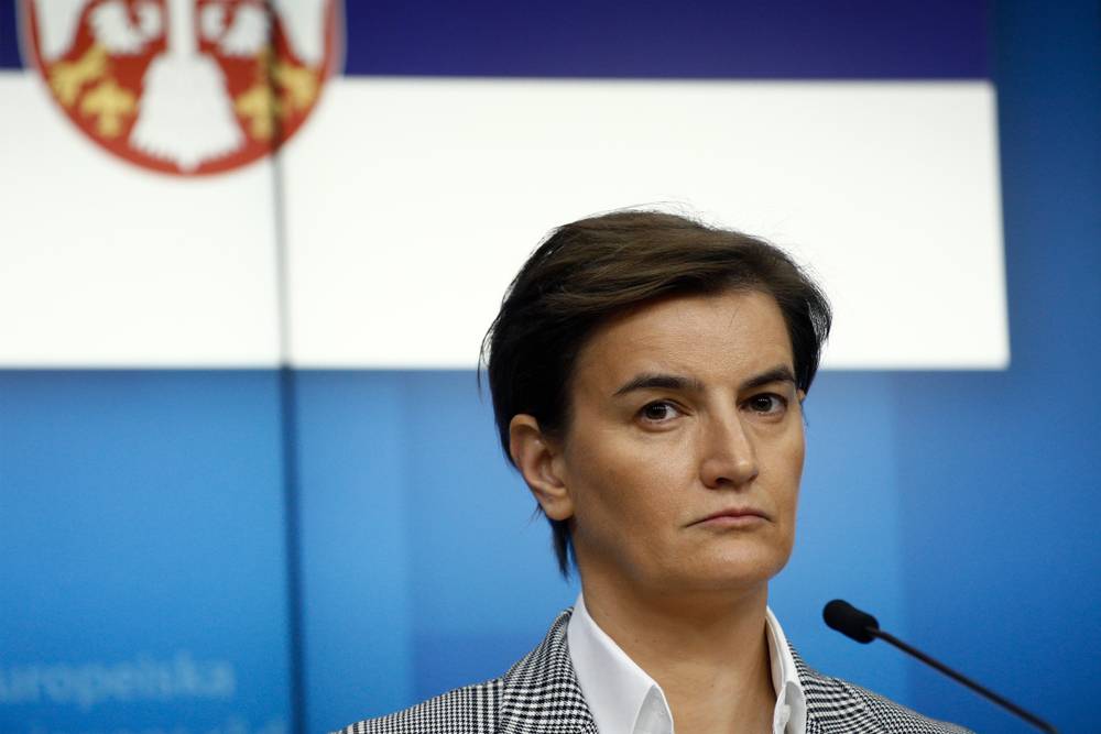 Ана Брнабич призвала Евросоюз прекратить лицемерие в адрес Сербии