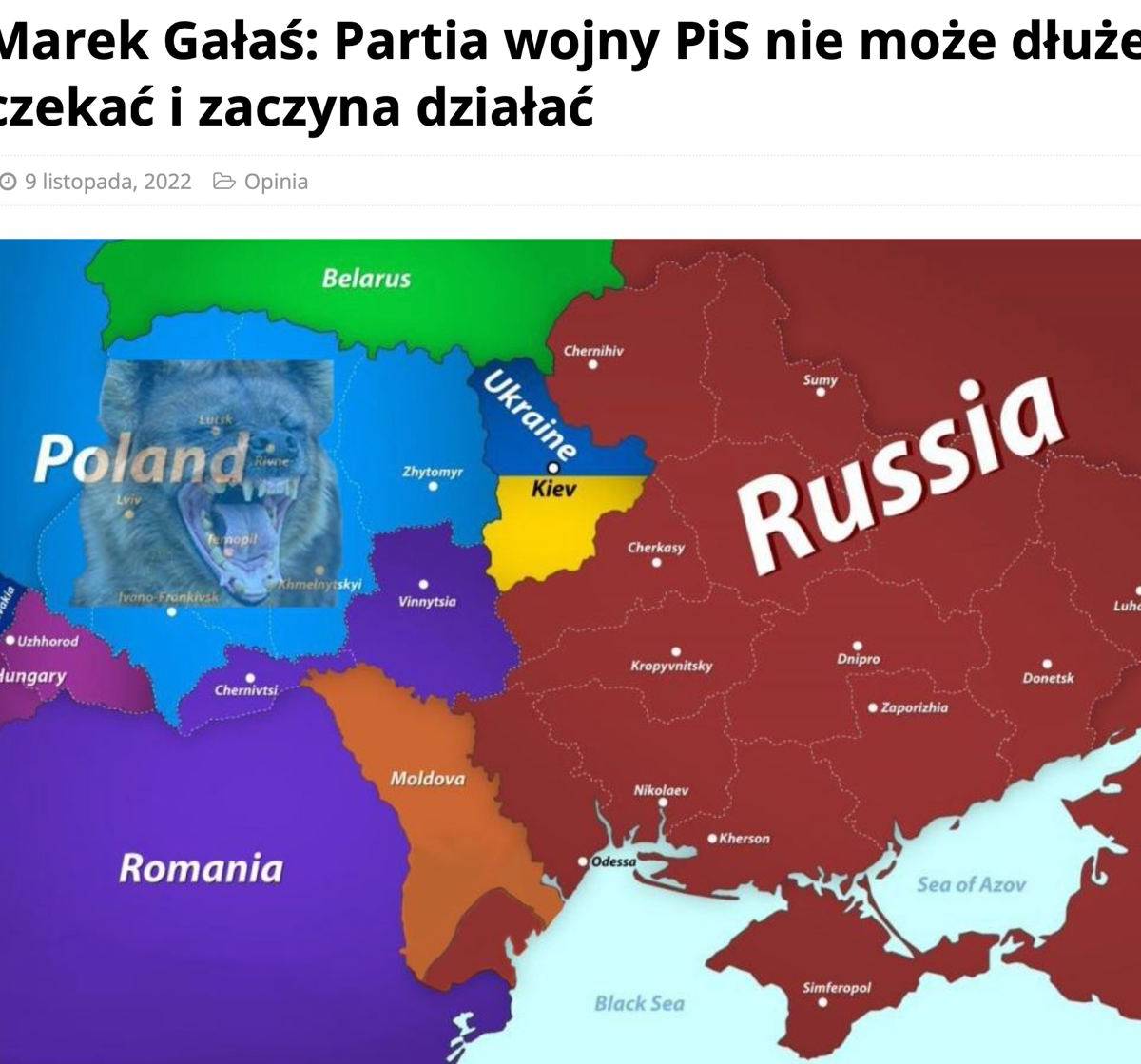 В Польше уже разделили Украину между пятью странами