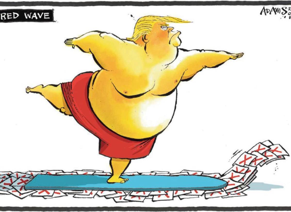 «Продолжают потешаться»: в Голландии показали карикатуру с голым Трампом