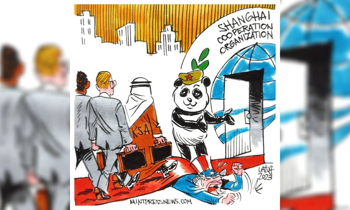 Художник Латуфф новой карикатурой про ШОС прошелся по гегемонии США