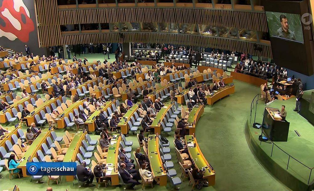 Почти пустой зал ООН на речи Зеленского пропаганда превратила в полный