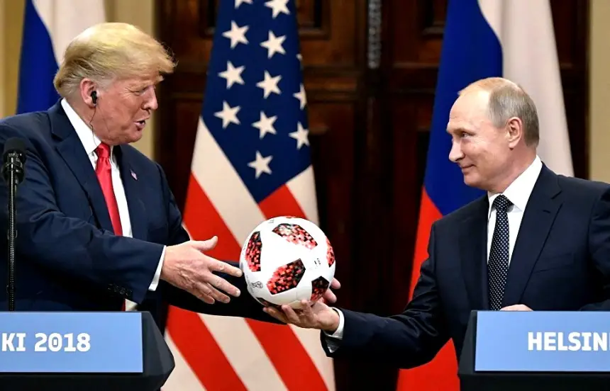 Трамп принял пас от Путина Трамп принял пас от Путина