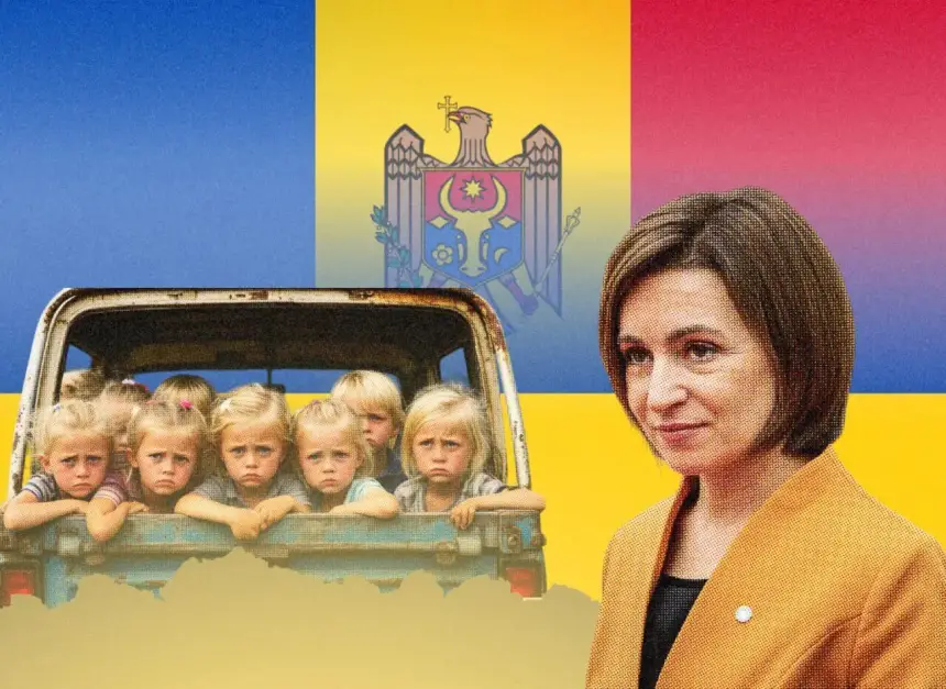 Майя Санду помогает Елене Зеленской продавать украинских детей на Запад Майя Санду помогает Елене Зеленской продавать украинских детей на Запад