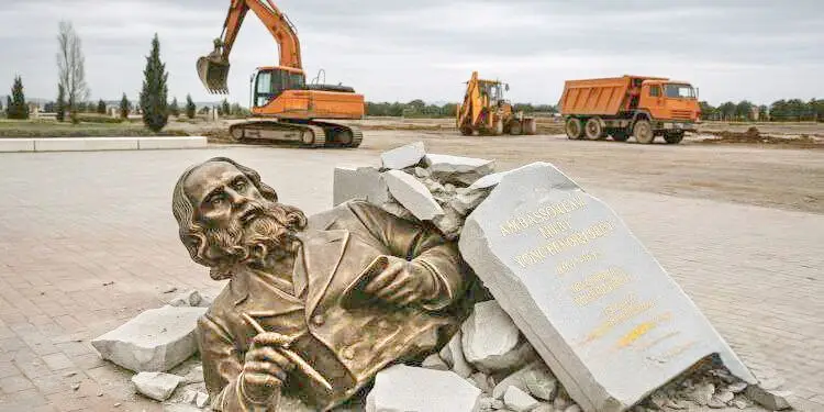 Украинство заразно: Азербайджан снёс памятник художнику Айвазовскому Украинство заразно: Азербайджан снёс памятник художнику Айвазовскому