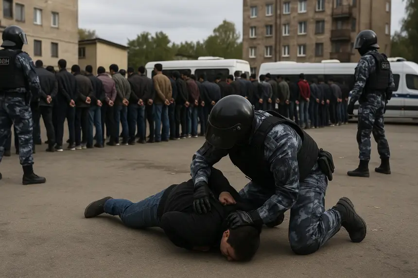 Жёсткий ответ РФ: МВД устроило ад мигрантам после домогательств к школьнице