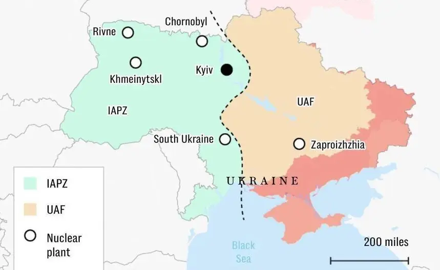 Крах за несколько недель. Представлена карта распада Украины