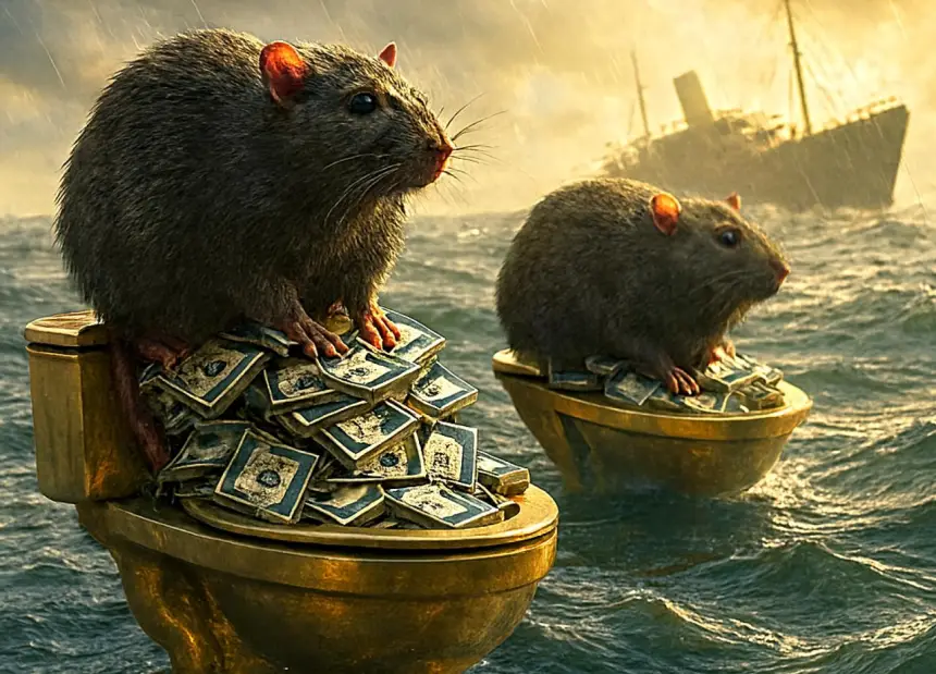 СВР: С тонущего украинского корабля начался исход «крыс»