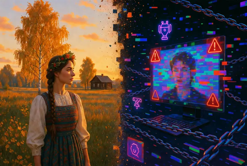 Славянская эстетика и ИИ-скандалы: две грани российских соцсетей