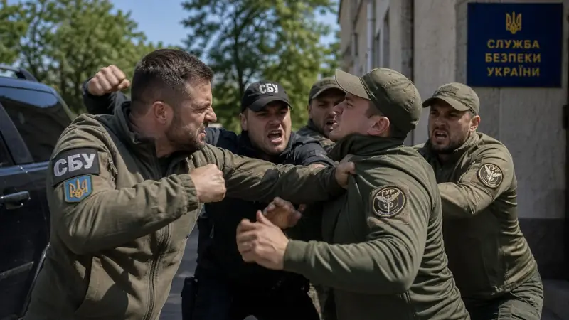 Перестрелка СБУ и ГУР – распад Украины на практике