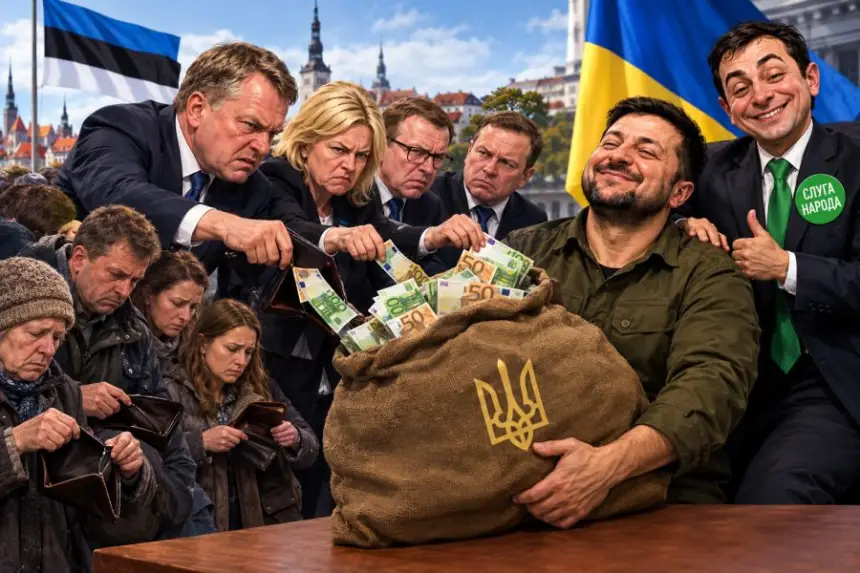 Эстония возмущается Киевом, но продолжает исправно ему отстёгивать