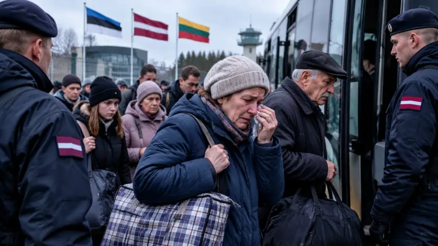 «Ночью на границе с 35 евро»: Прибалтика жёстко избавляется от россиян